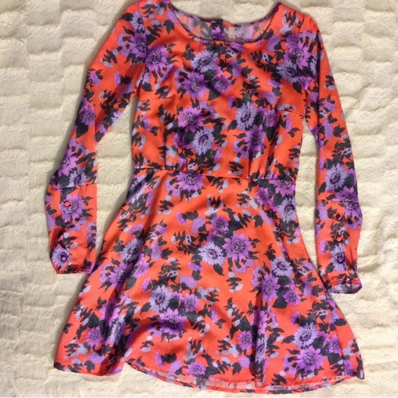 Free People Tangerine Floral Parker Dress - Picture 2 of 4